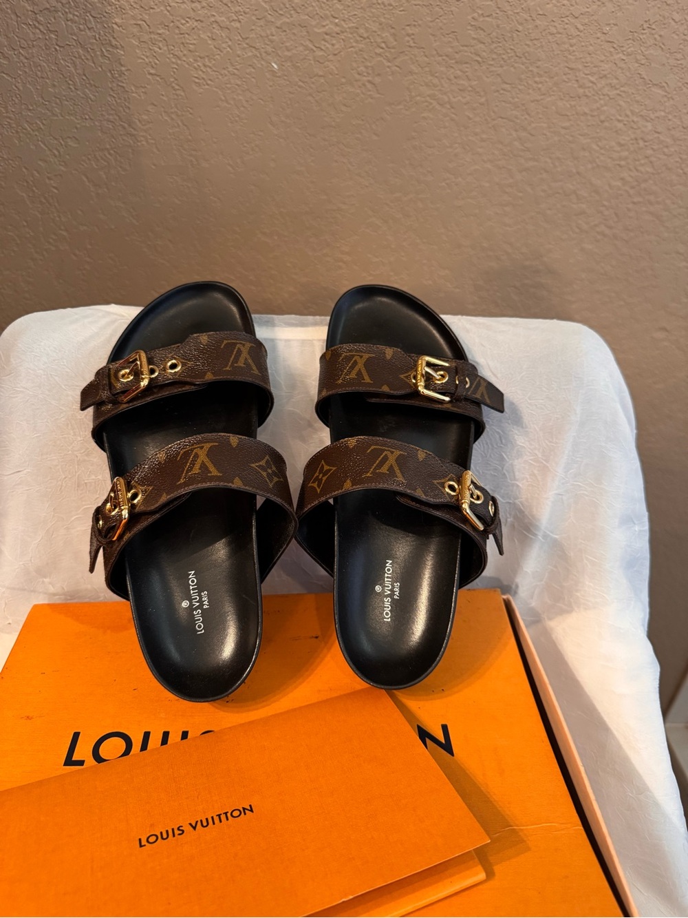Authentic Louis Vuitton slide